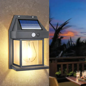 SOLAR LIGHT WALL LAMP WITH MOTION SENSOR